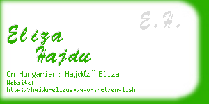 eliza hajdu business card